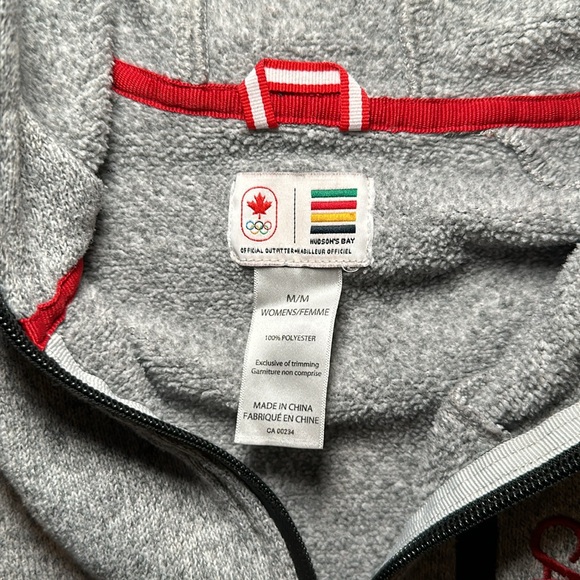 Hudson’s Bay Official Team Canada Fill Zip Fleece Hoodie - Medium - Picture 7 of 7